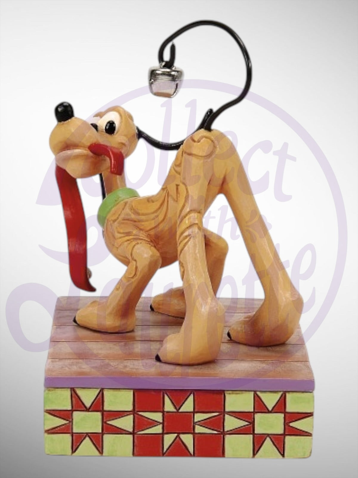 Jim Shore Disney Traditions -  Jolly Jingle Tail Pluto Christmas Figurine